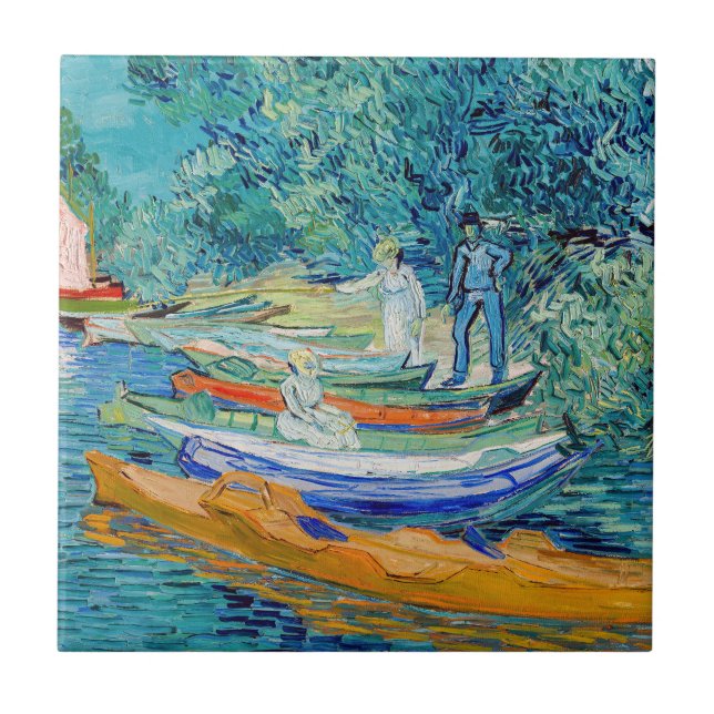 Carreau Vincent van Gogh - Banque de l'Oise à Auvers (Devant)