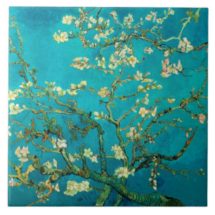 Carreau Vincent Van Gogh Blossoming Almond Tree Floral Art