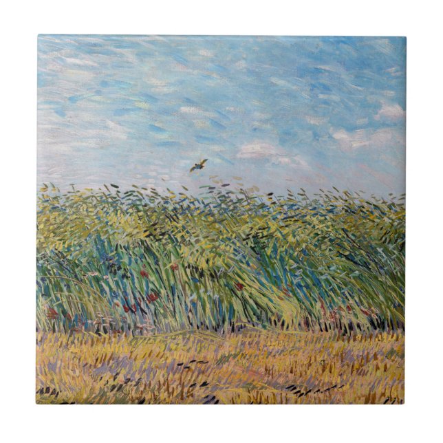 Carreau Vincent van Gogh - Champ de blé avec une lark (Devant)
