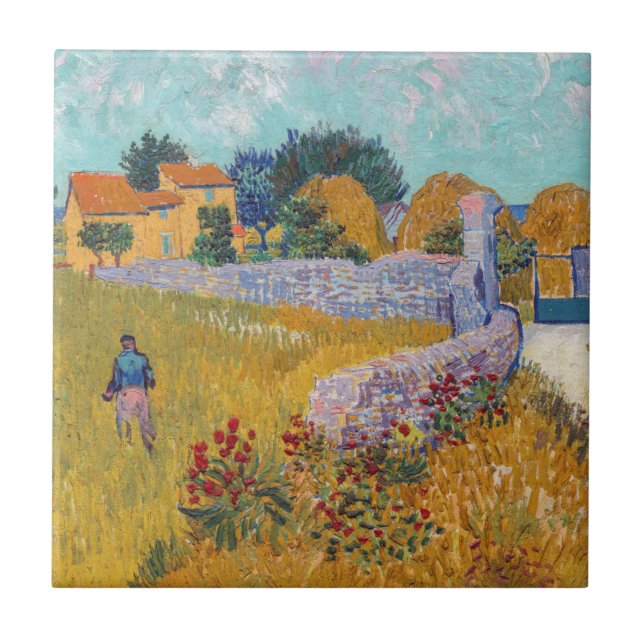 Carreau Vincent van Gogh - Ferme en Provence (Devant)