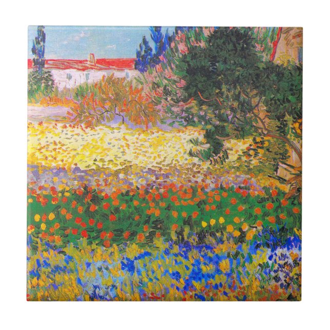 Carreau Vincent Van Gogh Flower Garden (Devant)