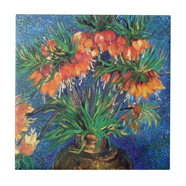 Carreau Vincent Van Gogh - Fritillaires dans un vase de cu (Devant)
