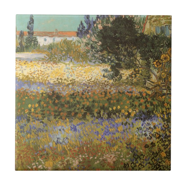 Carreau Vincent van Gogh - Jardin en fleurs (Devant)
