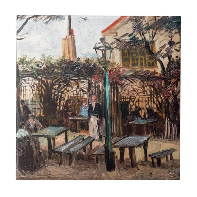 Carreau Vincent Van Gogh - La Guinguette sur Montmartre (Devant)