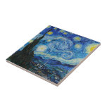 Carreau Vincent Van Gogh La Nuit étoilée<br><div class="desc">Vincent Van Gogh's The Starry Night Detail</div>