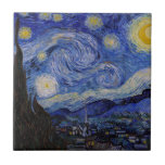Carreau Vincent Van Gogh - La nuit étoilée<br><div class="desc">The Starry Night / La nuit etoilee - Vincent Van Gogh en 1889</div>