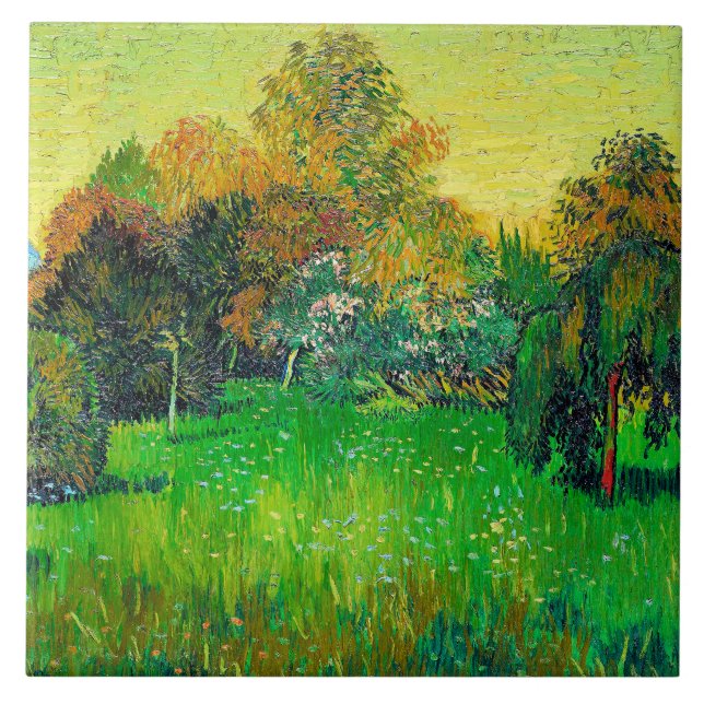 Carreau Vincent van Gogh, Le jardin du poète, (Devant)