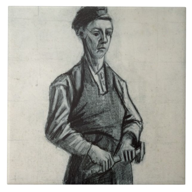 Carreau Vincent van Gogh | le jeune forgeron, 1882 (Devant)