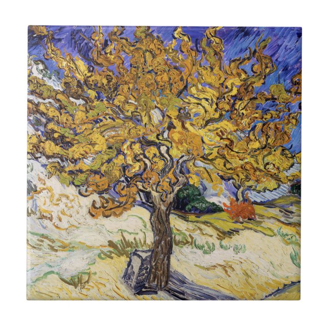 Carreau Vincent van Gogh - Le Mulberry Tree (Devant)