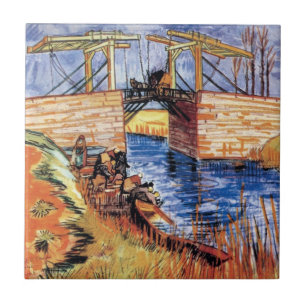 Carreau Vincent Van Gogh - Le Pont Langlois à Arles