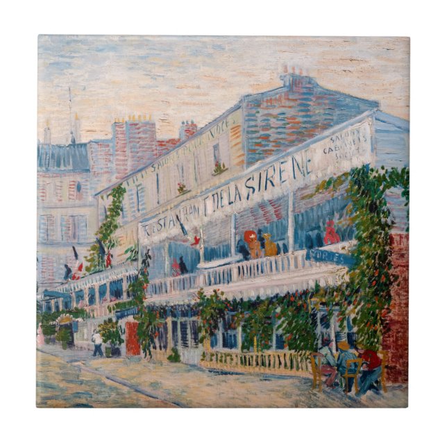 Carreau Vincent van Gogh - Le Restaurant de la Sirene (Devant)