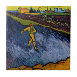 Carreau Vincent van Gogh - Le Semeur : Banlieue d'Arles