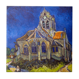 Carreau Vincent van Gogh - L'église d'Auvers-sur-Oise