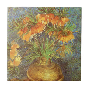 Carreau Vincent van Gogh - Les amitiés dans un vase en cui