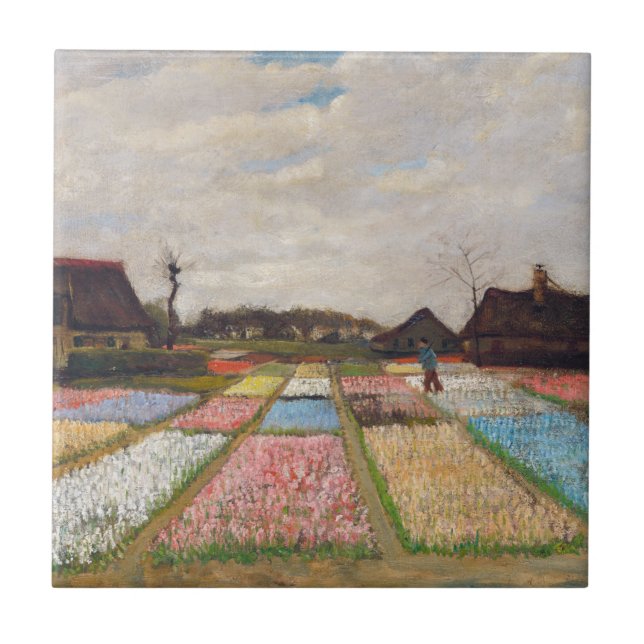 Carreau Vincent van Gogh - Lits à fleurs en Hollande (Devant)