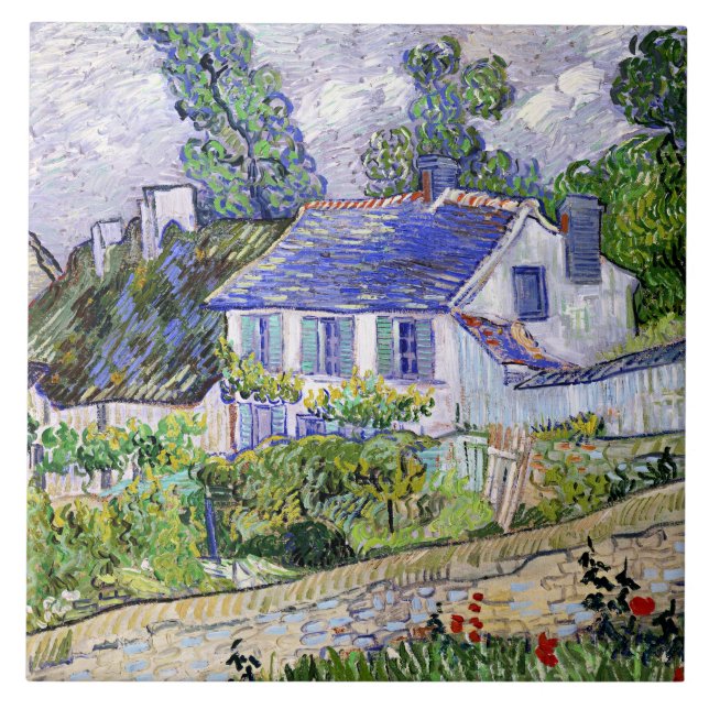 Carreau Vincent van Gogh, Maisons à Auvers, (Devant)