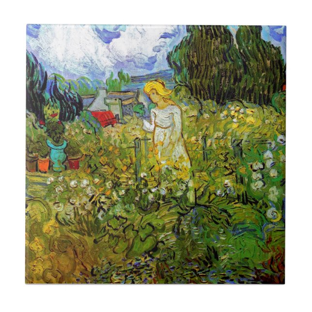 Carreau Vincent Van Gogh - Marguerite Gachet Dans Le Jardi (Devant)