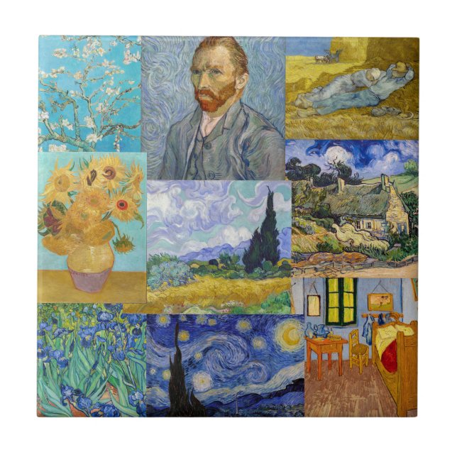 Carreau Vincent Van Gogh - Masterpieces Patchwork (Devant)