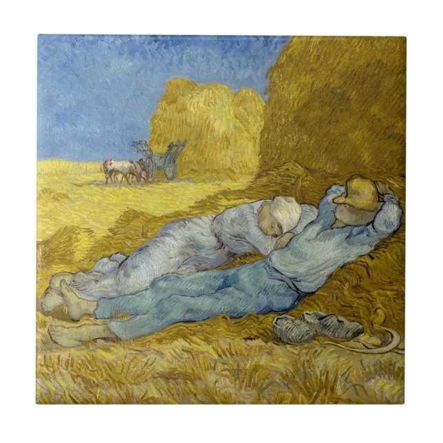 Carreau Vincent Van Gogh - Mion, Repos / Travail / Siesta (Devant)