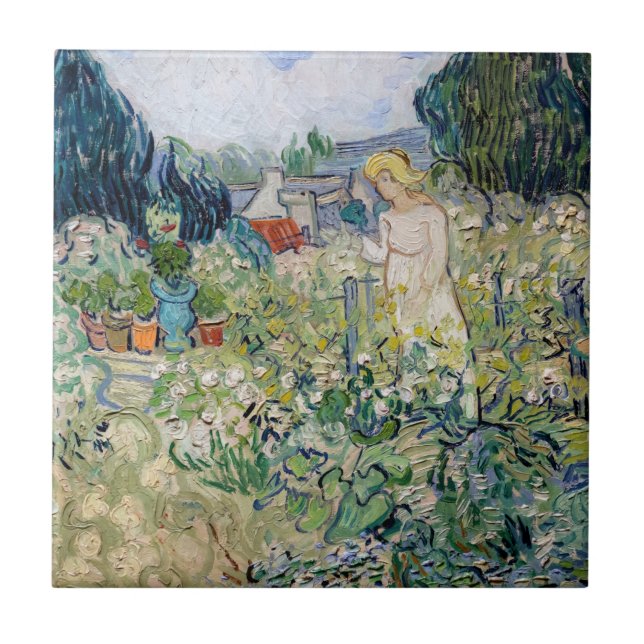 Carreau Vincent van Gogh - Miss Gachet dans son jardin (Devant)