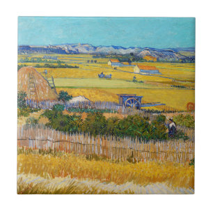Carreau Vincent van Gogh - Moisson à La Crau