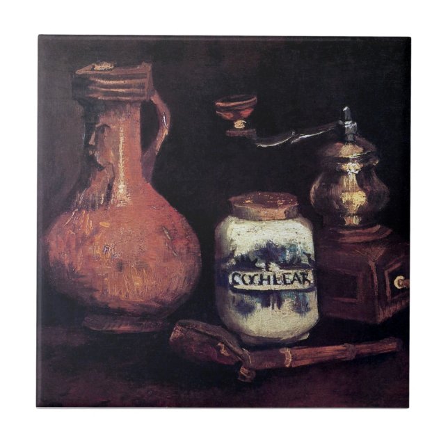 Carreau Vincent Van Gogh - Nature morte avec moulin à café (Devant)