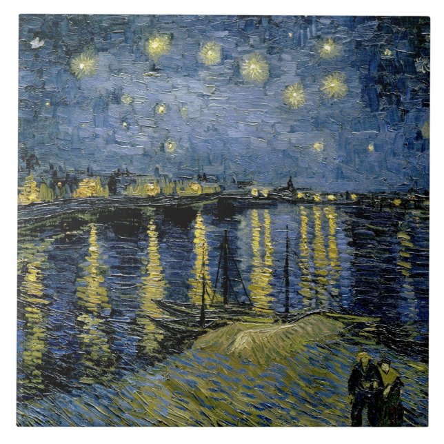 Carreau Vincent van Gogh - nuit étoilée (Devant)