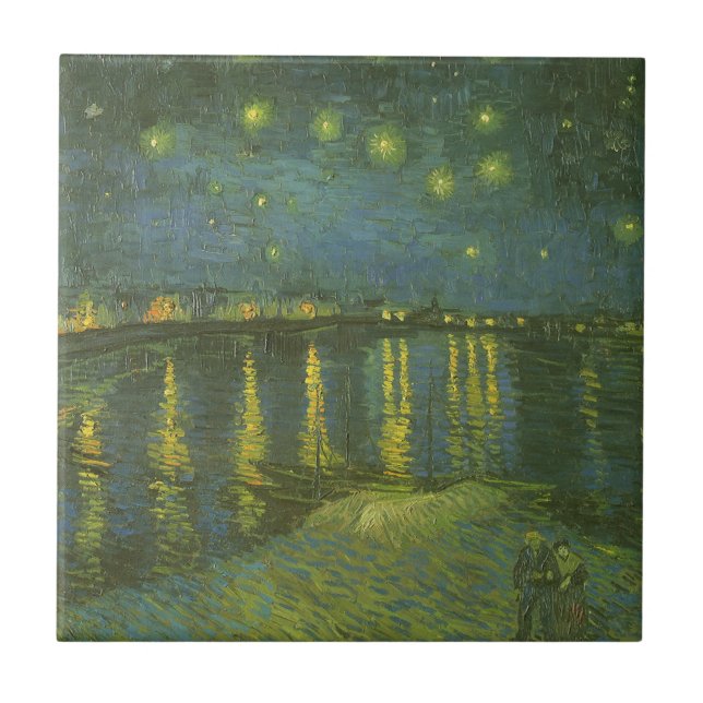 Carreau Vincent van Gogh - Nuit étoilée sur le Rhône (Devant)