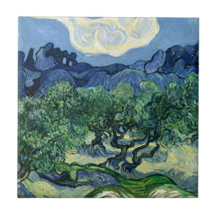 Carreau Vincent Van Gogh Oliviers Paysage Montagneux