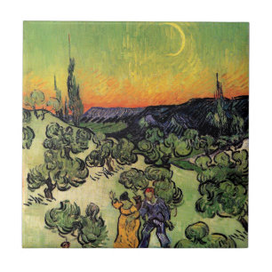 Carreau Vincent Van Gogh - Paysage avec couple Beaux-Arts