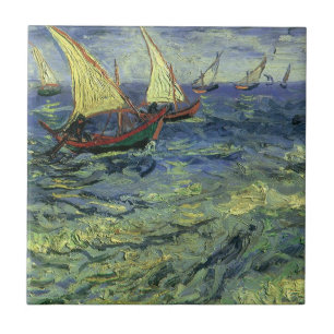 Carreau Vincent van Gogh - Paysage marin à Saintes Maries