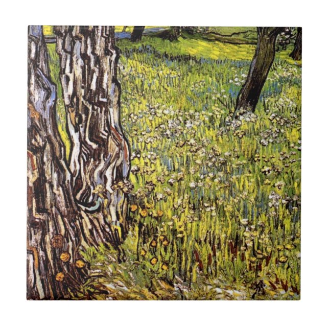 Carreau Vincent Van Gogh - Pins et Pissenlits (Devant)