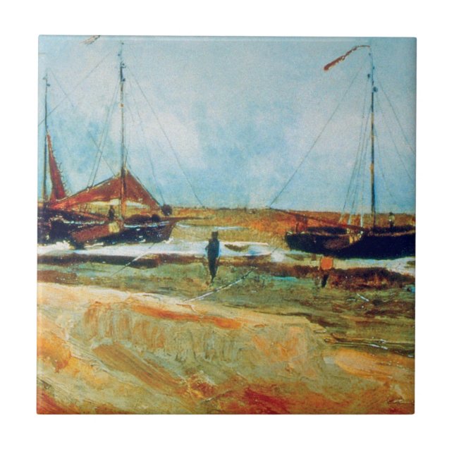 Carreau Vincent Van Gogh - Plage de Scheveningen Art (Devant)