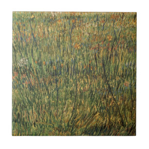 Carreau Vincent van Gogh - Prairie en fleurs