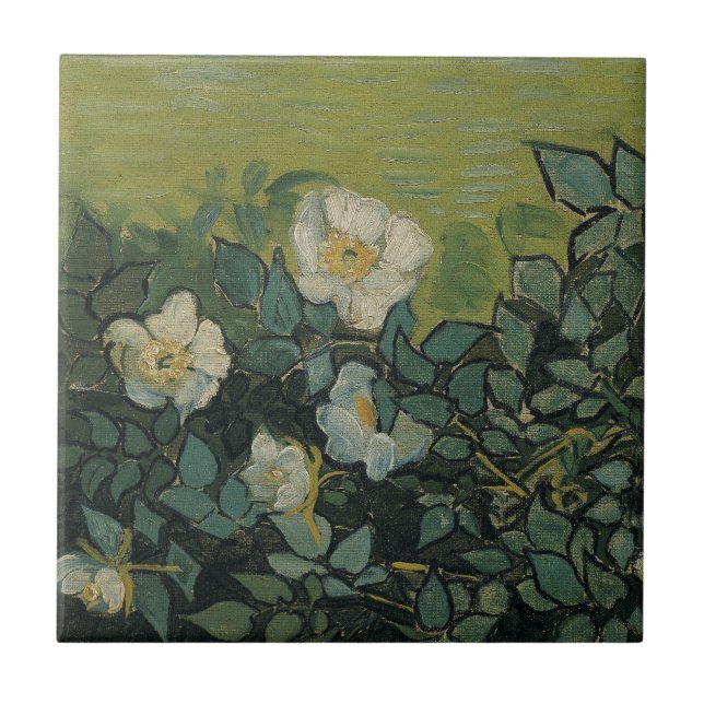 Carreau Vincent van Gogh - Roses sauvages (Devant)