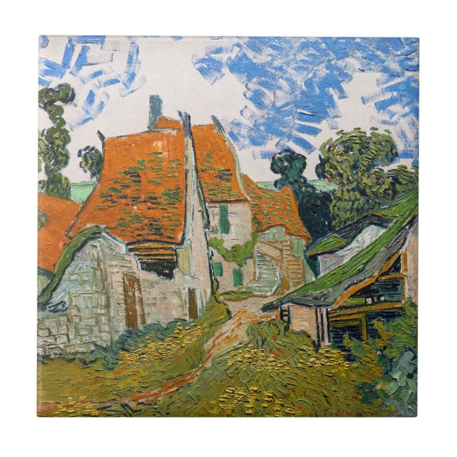 Carreau Vincent van Gogh - Rue à Auvers-sur-Oise (Devant)