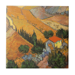 Carreau Vincent van Gogh - Vallée avec laboureur