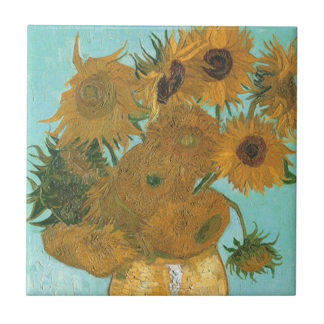 Carreau Vincent van Gogh - Vase avec douze tournesols (Devant)