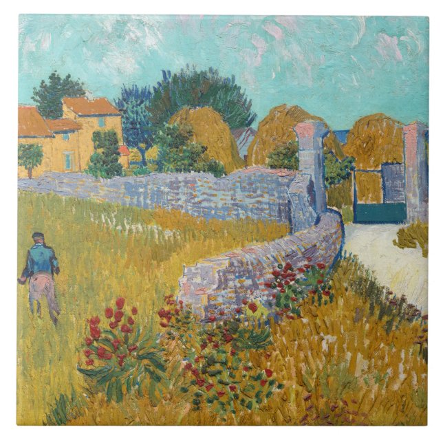 Carreau Vincent Van Gogh Vintage Farmhouse (Devant)