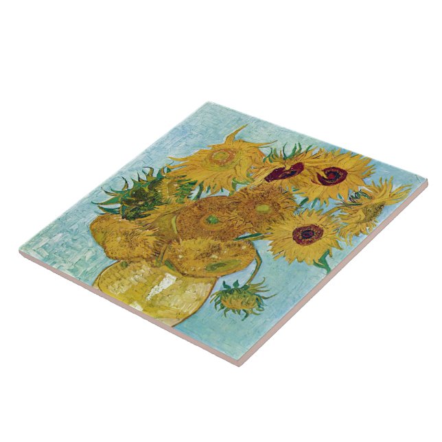 Carreau Vincent Willem van Gogh , “ Sunflowers ” (Côté)