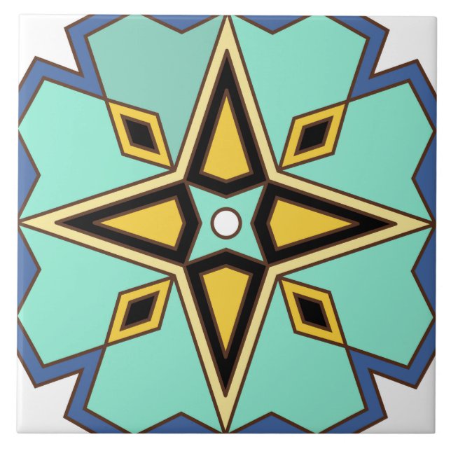 Carreau Vintage 1930 Catalina Island Tile (Devant)