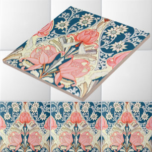Carreau Vintage Art Nouveau Waratah & Flannel Motif