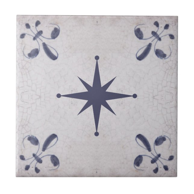 Carreau vintage blue delft tiles (Devant)