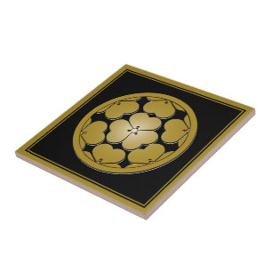 Carreau Vintage Brown Beige Chosokabe Japon Mon Oriental