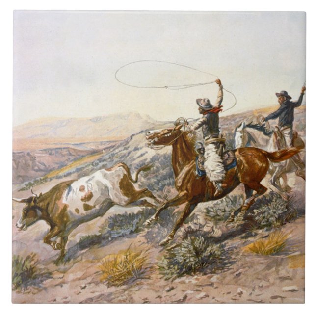 Carreau Vintage Buccaros Charles Marion Russell (Devant)