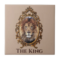 Vintage Élégant Brown Lion King Retro Pads