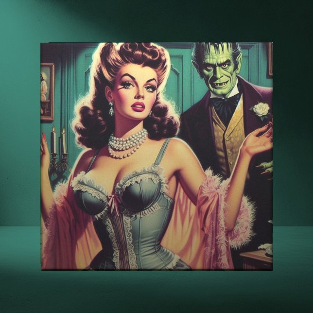 Carreau Vintage fille vampire (Créateur téléchargé)