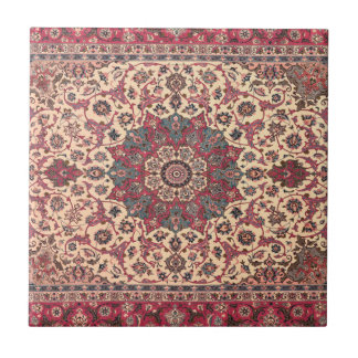 Carreau Vintage Floral Perse Motif de tapis