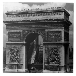 Carreau Vintage France Paris Arc de Triomphe Place Etoile