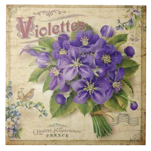 Carreau Vintage France violet carrelage de décoration mais
